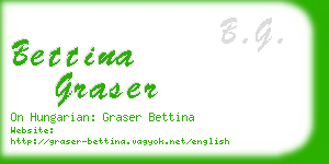 bettina graser business card